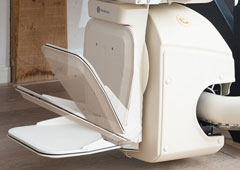 Handicare Freecurve stairlift powered footrest option