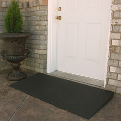 threshold entry ramp for safe access to home during holidays