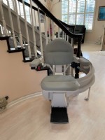 Bruno Curved stairlift in San Jose CA installed by Lifeway Mobility