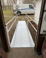 aluminum wheelchair ramp in Middletown Indiana by Lifeway Mobility