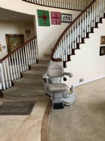 curved stairlift installed in Anahiem CA by Lifeway Mobility