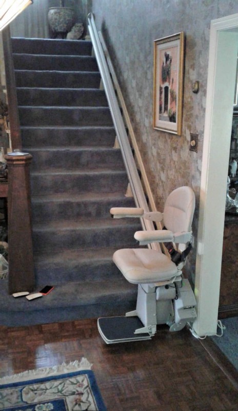 Bruno Elite Straight Stair Lift installed in River Forest, IL