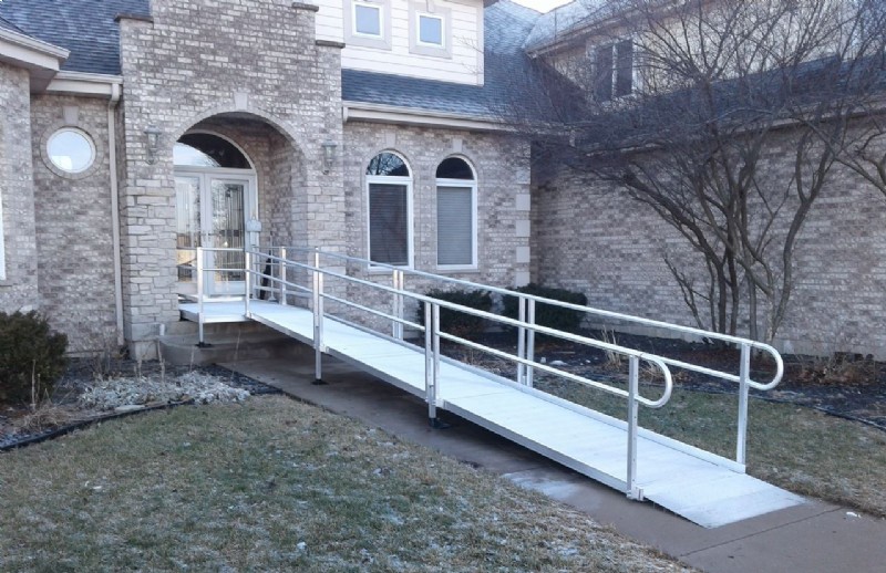 Modular ramp installed in Yorkville, IL