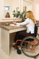 Wheelchair-accessible sink