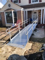 aluminum wheelchair ramp with solid surface Lifeway Mobility