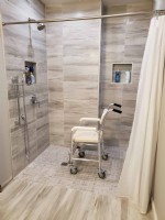 wheelchair accessible shower in Naperville Illinois