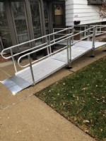 wheelchair ramp installed in Des Plaines IL by Lifeway Mobility